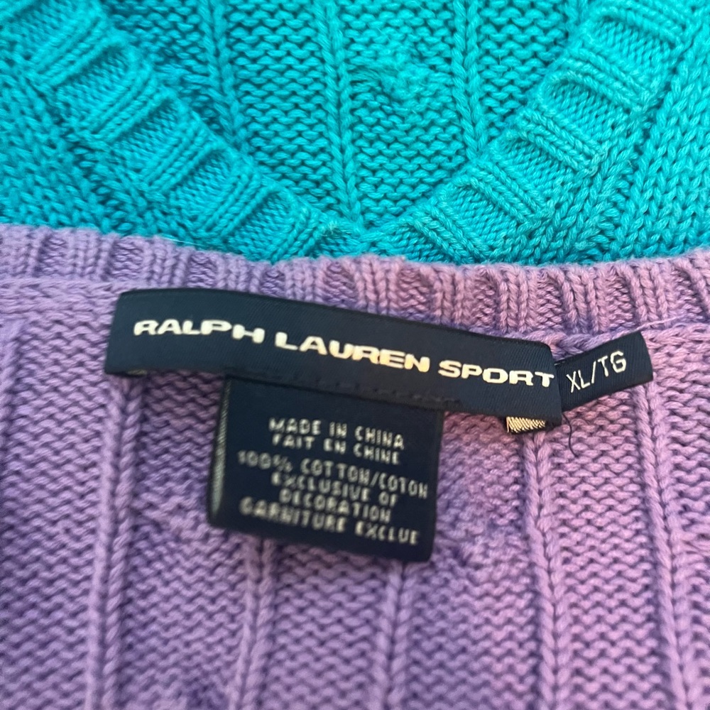 Five beautiful Ralph Lauren, cable-knit  sweaters - Picture 9 of 14